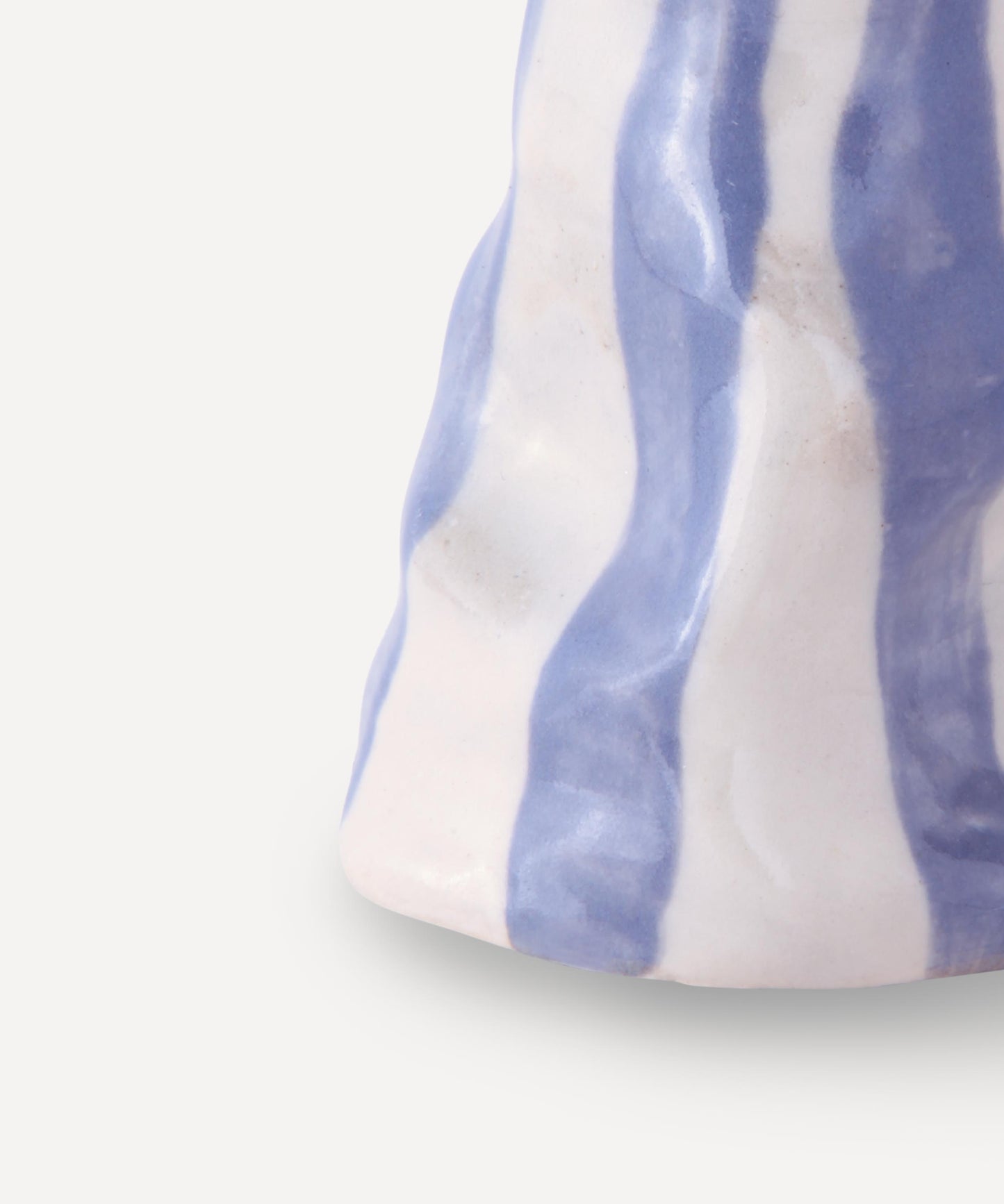 Dark Lavender Candy Stripe Candle Holder