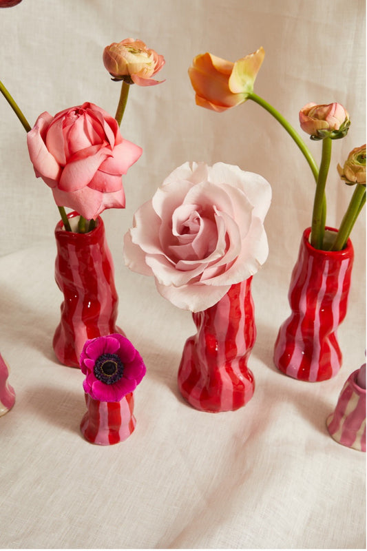 Valentine’s Candy Stripe Vase