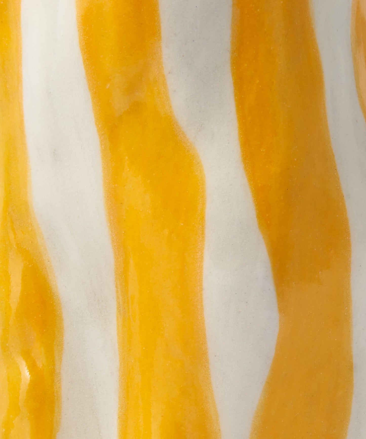 Orange Candy Stripe Candle Holder