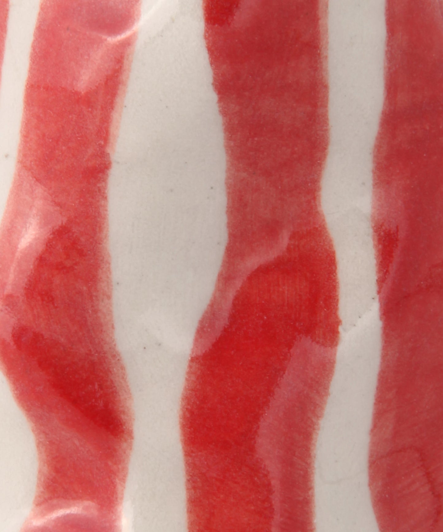 Bright Red Candy Stripe Candle Holder